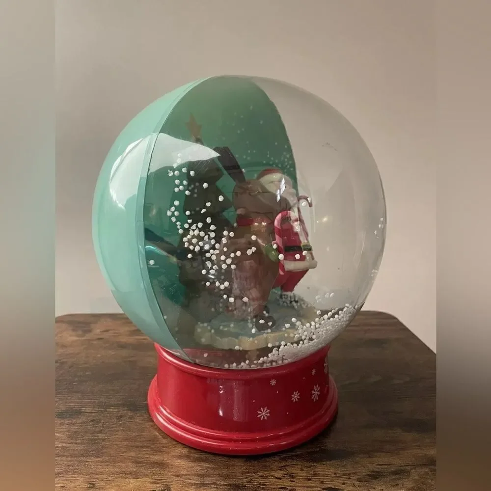 GEMMY Santa Waterless Musical 13” Snow Globe